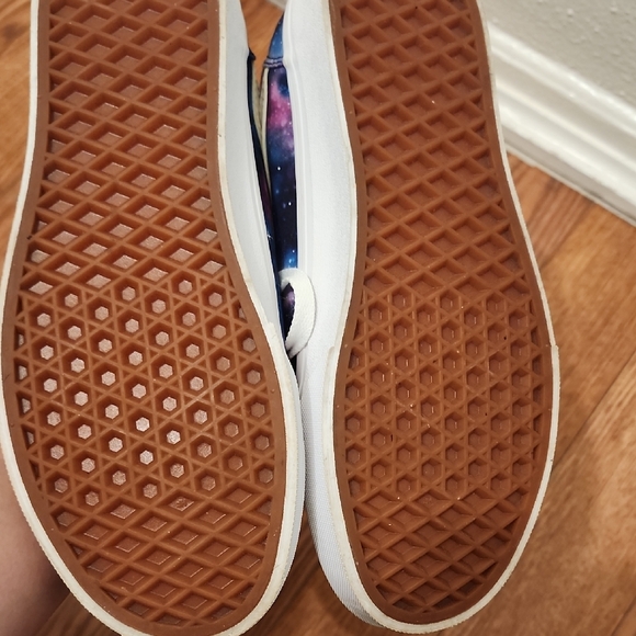 Vans Kids Galaxy Print Old Skool Sneakers - Blue, Purple, Pink - Picture 2 of 5